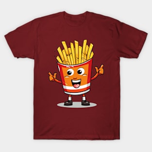 kawaii french fries T-Shirt cute potatofood T-Shirt